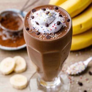 how to make a chocolate banana smoothie