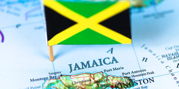 map of Jamaica